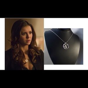 Sterling Silver Spiral Necklace Seen on TVD